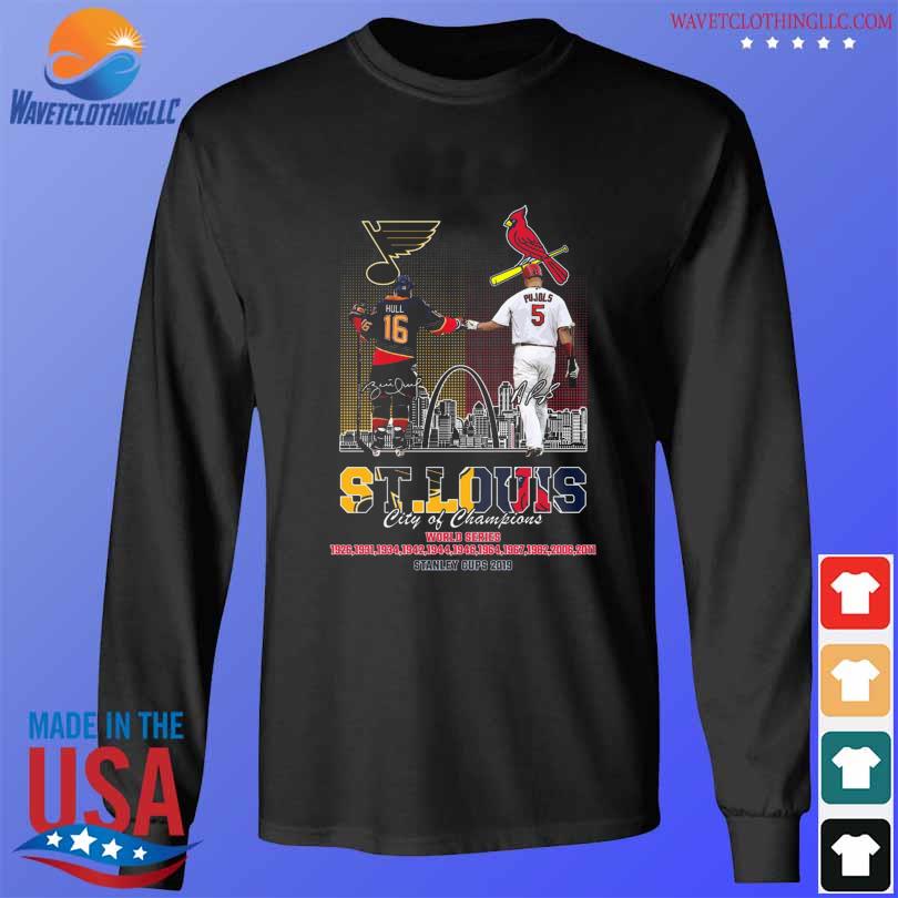 ST Louis City Of Champions Cardinals And Blues shirt, hoodie, longsleeve,  sweatshirt, v-neck tee