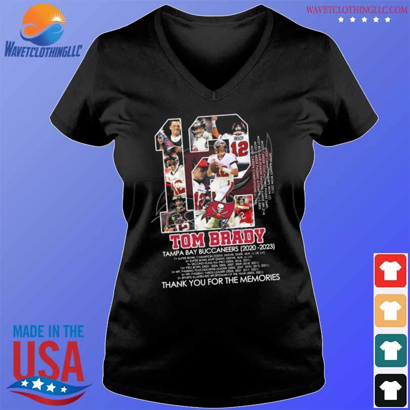 Tom Brady Tampa Bay Buccaneers 2020 – 2023 Thank You For The Memories  T-Shirt, hoodie, sweater, long sleeve and tank top