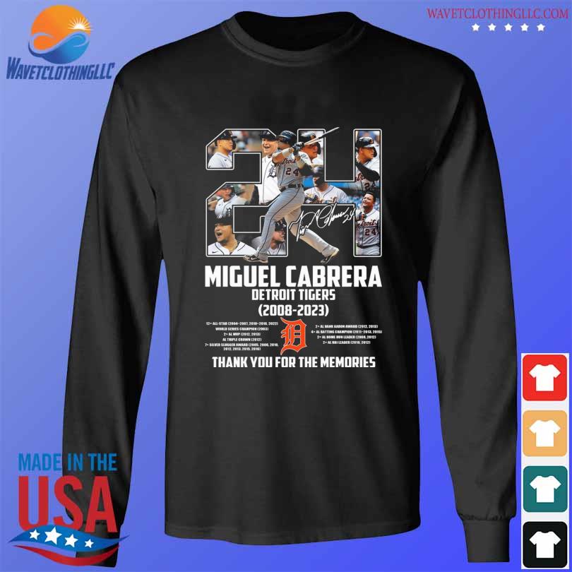 Official Miguel Cabrera 24 Signatures Detroit Tigers Signature T-Shirt,  hoodie, sweater, long sleeve and tank top