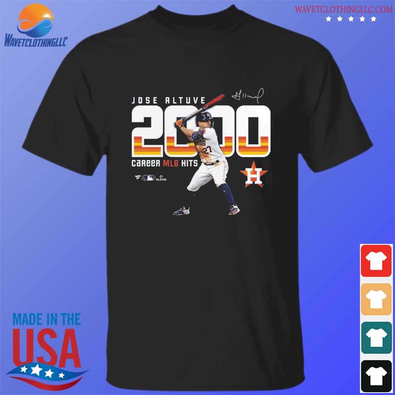 Houston Astros Jose Altuve 2000 hits shirt, hoodie, sweater and v