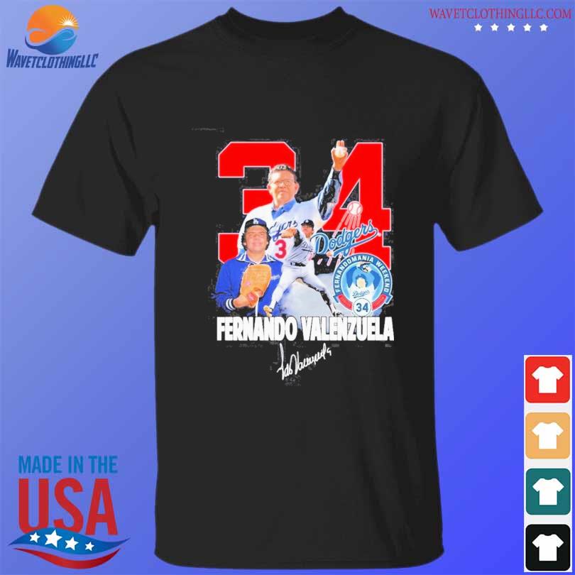 Fernando Valenzuela fernandomania weekend signature photo design t-shirt,  hoodie, sweater, long sleeve and tank top