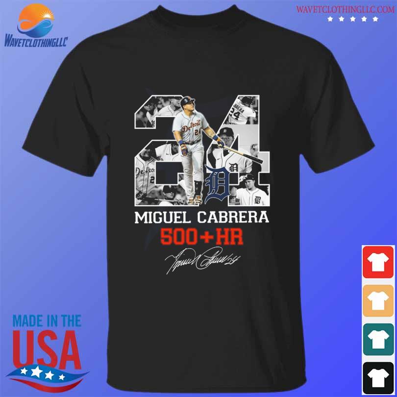 24 MIguel Cabrera 500 Hr Detroit Tigers Signature Shirt, hoodie, sweater,  long sleeve and tank top