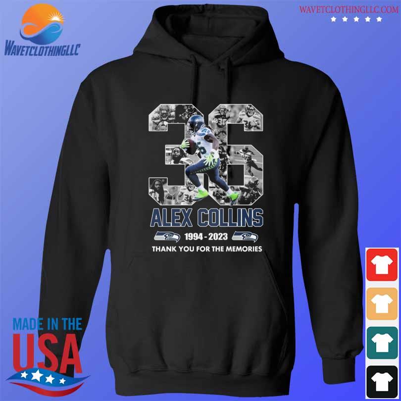 Alex Collins 1994 2023 Memories Seatle Seahawks NFL Shirt, hoodie, sweater,  long sleeve and tank top