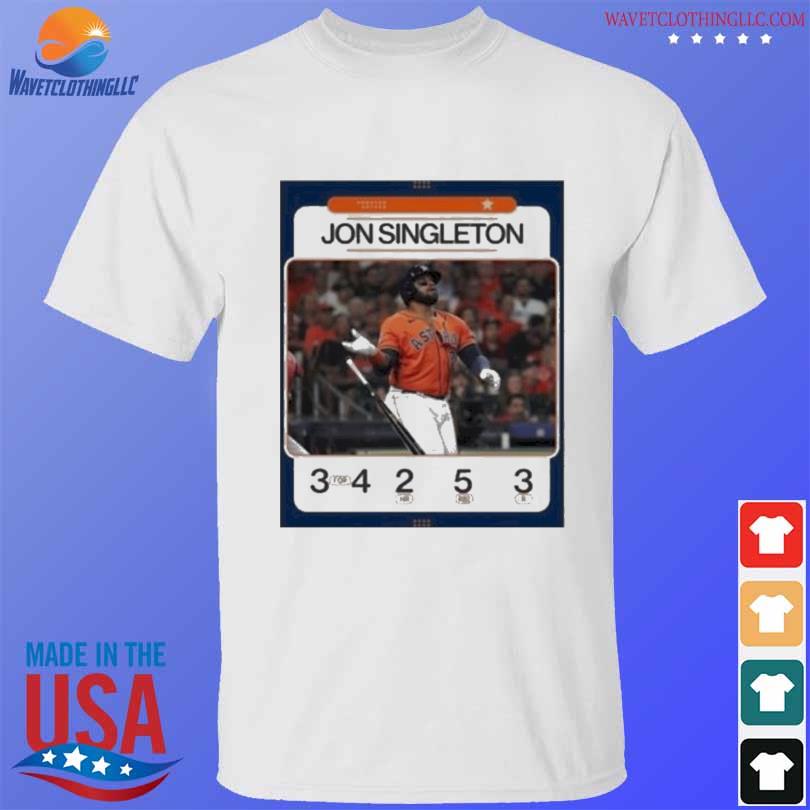 Jon Singleton Houston Astros 3 for 4 2 hr 5 rbi 3r shirt - Limotees