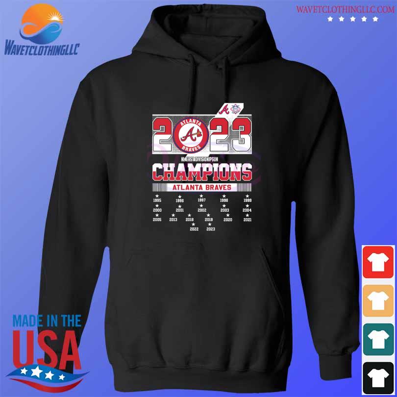 Official 1995 2023 NL East Division Champions Atlanta Braves Shirt, hoodie,  sweater, long sleeve and tank top