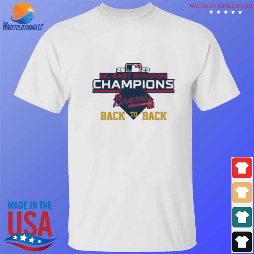 Atlanta Braves Back To Back 2022 2023 NL East Division Champions T Shirt -  Teeclover