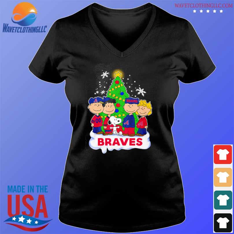 Atlanta braves Snoopy Peanuts Christmas shirt, hoodie, sweater, long sleeve  and tank top