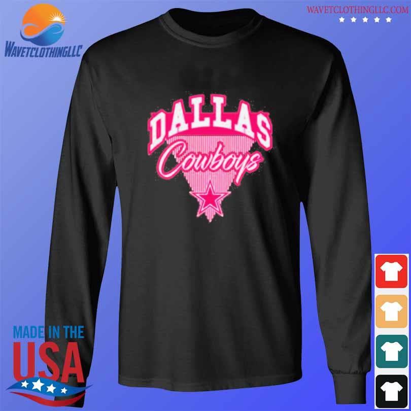 Dallas Cowboys Girls Youth Playtime Dolman T-Shirt - Pink