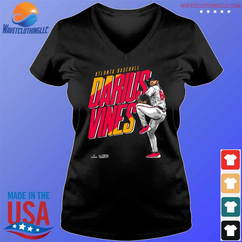 Darius Vines Atlanta Braves name and number 2023 shirt, hoodie, sweater,  long sleeve and tank top