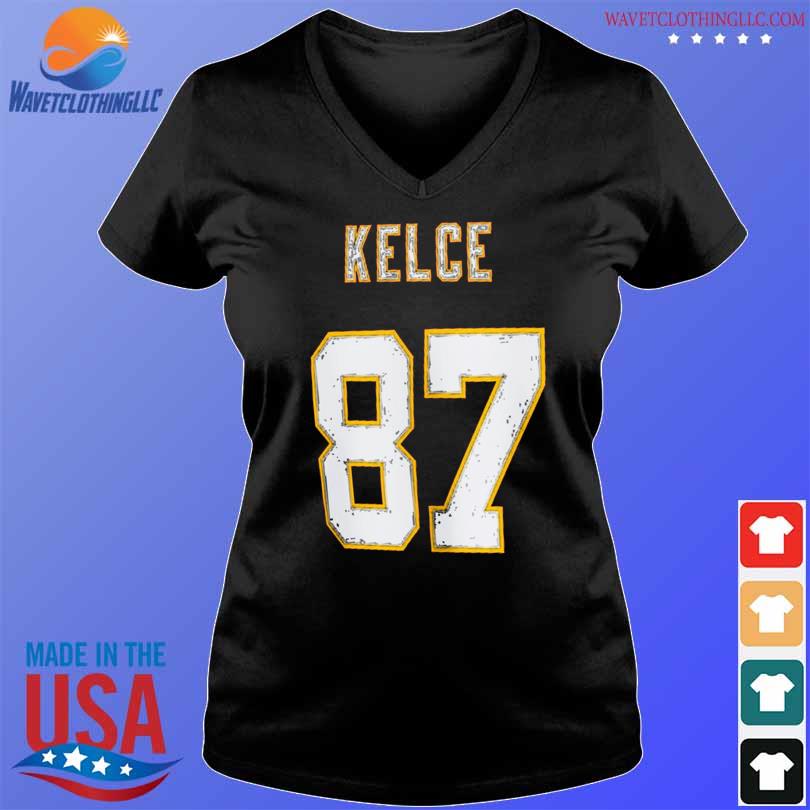 Kansas City Chiefs Travis Kelce Youth Game White Nike Football Jersey