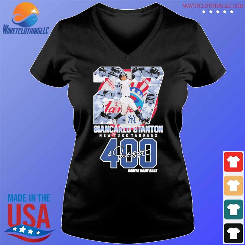 New York Yankees Giancarlo Stanton 400 Signature T-shirt,Sweater, Hoodie,  And Long Sleeved, Ladies, Tank Top