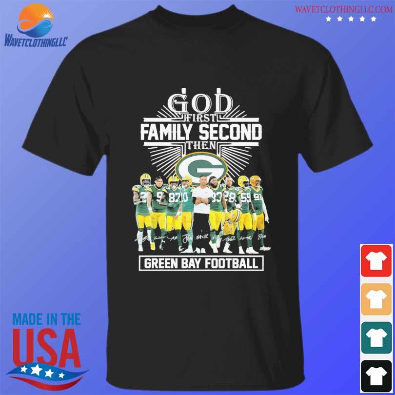 God first family second then New England Patriots football shirt