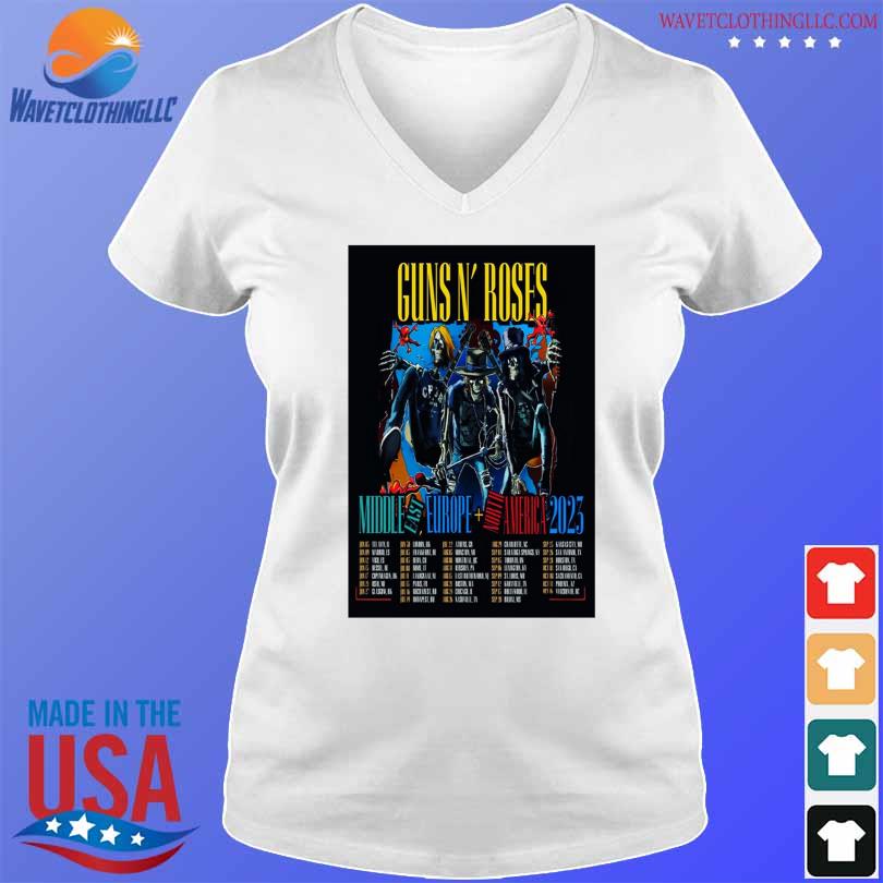 Guns n' roses minute maid park houston tx sep 28 2023 poster shirt
