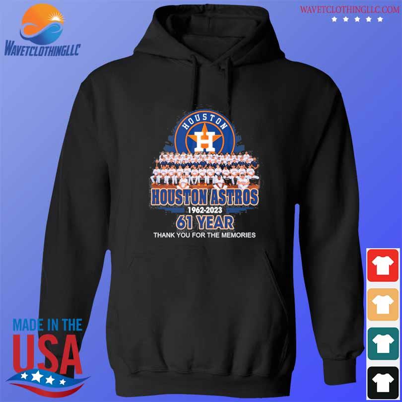 Houston Astros 1962 2023 61 Years Thank You For The Memories Signature New  shirt, hoodie, longsleeve, sweatshirt, v-neck tee