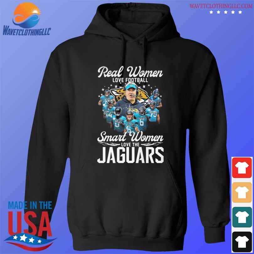 Real Women Love Football Smart Women Love The Jacksonville Jaguars T-Shirt