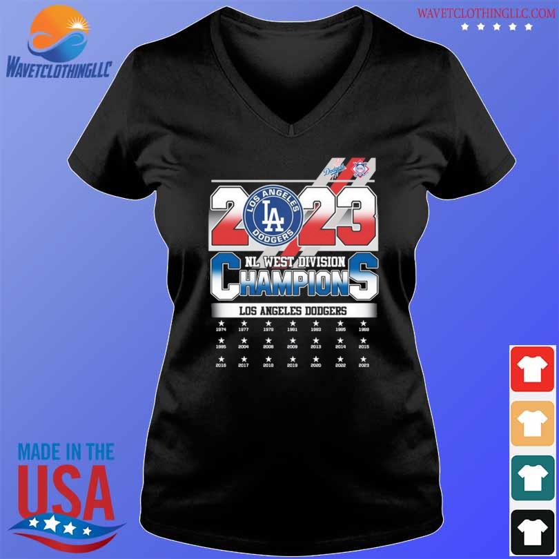 LA Dodgers NL West Division Champions 2023 Shirt, hoodie, longsleeve,  sweatshirt, v-neck tee