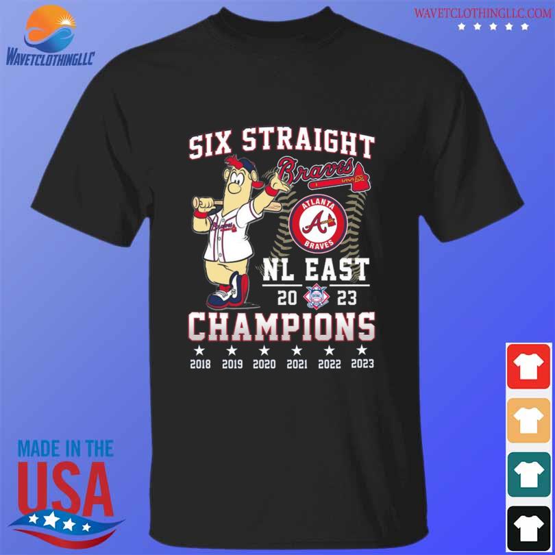 Congrats Atlanta Braves Are MLB NL East Champions 2023 For The 6 Straight  Season Unisex T-Shirt - Mugteeco