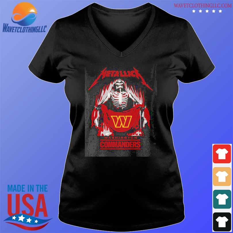 Metallica Collab Washington Commanders T-shirt