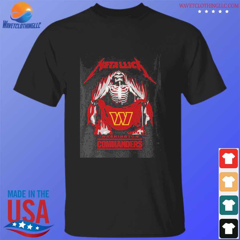 Metallica Collab Washington Commanders T-Shirt, hoodie, sweater, long  sleeve and tank top