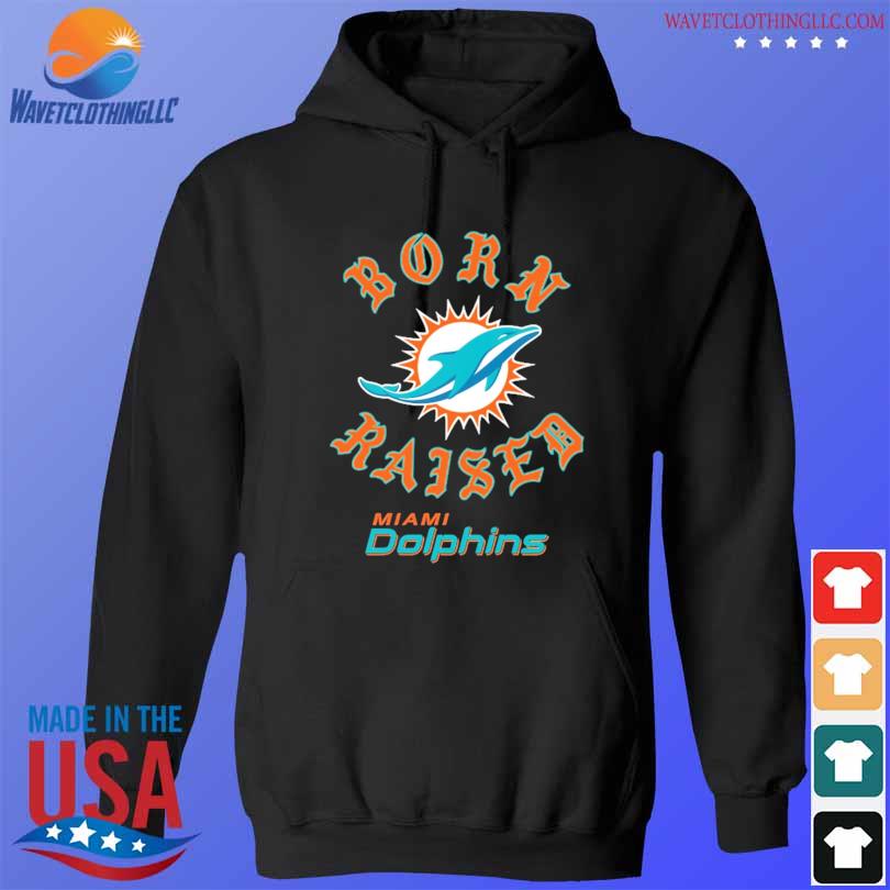 Unisex Miami Dolphins Born x Raised Black Pullover Hoodie