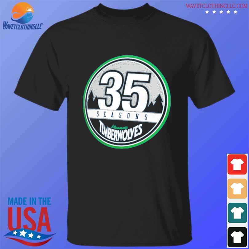 Original minnesota Timberwolves 35th Anniversary Hardwood T-Shirt, hoodie,  sweater, long sleeve and tank top