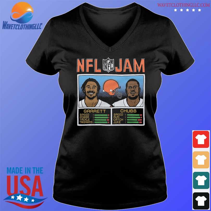 Myles Garrett & Nick Chubb Brown Cleveland Browns NFL Jam Tri