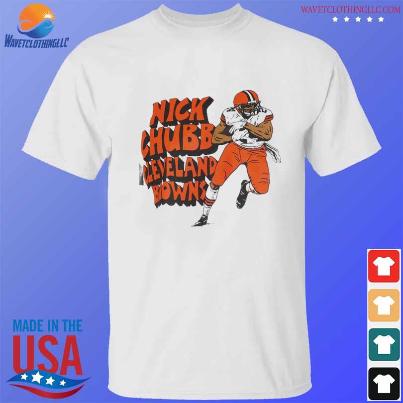 Nick Chubb Cleveland Browns Homage Caricature Player Tri Blend T