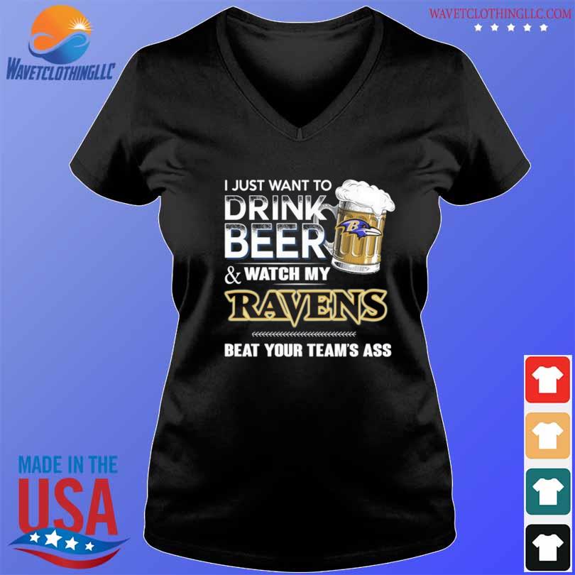 Baltimore Ravens This Team Makes Me Drink Shirt, hoodie, sweater