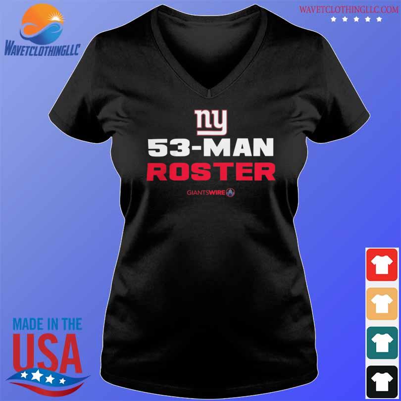 New York Giants 53 Man Roster Shirt