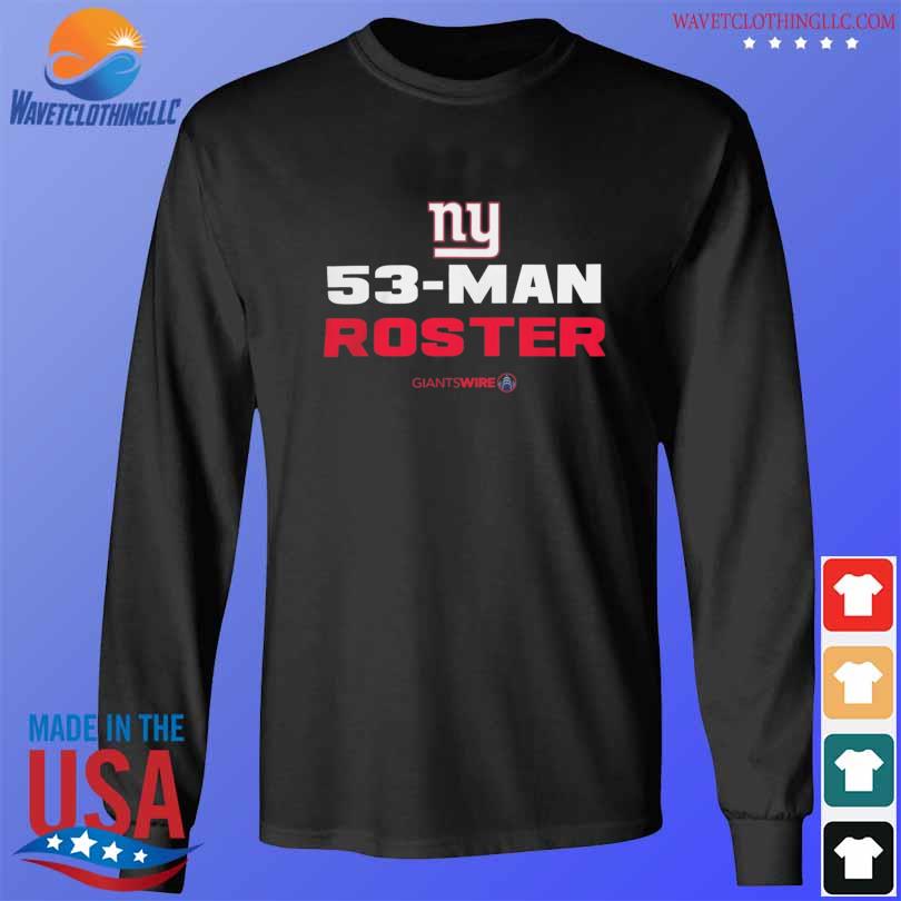 New York Giants 53-Man Roster Shirt, hoodie, sweater, long sleeve and tank  top