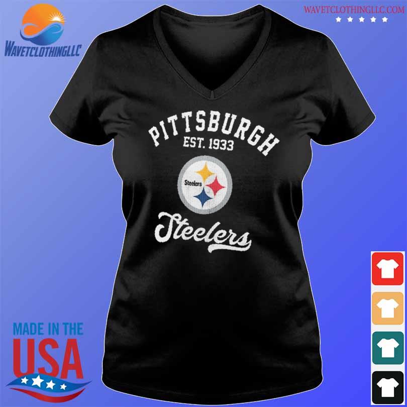 Official pittsburgh steelers wear by erin andrews women's waffle knit 2023  shirt, hoodie, sweater, long sleeve and tank top