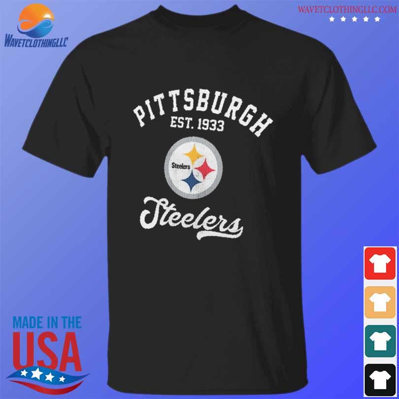 Official pittsburgh steelers wear by erin andrews women's waffle knit 2023  shirt, hoodie, sweater, long sleeve and tank top