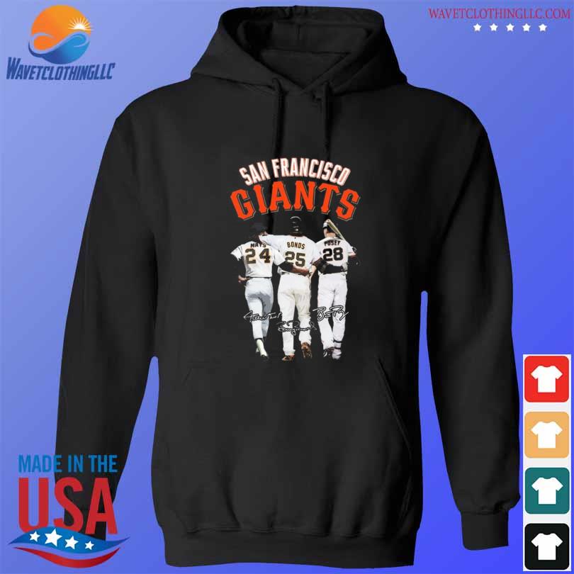 Official San Francisco Giants Willie Mays Barry Bonds Buster Posey  Signatures 2023 Shirt, hoodie, sweater, long sleeve and tank top