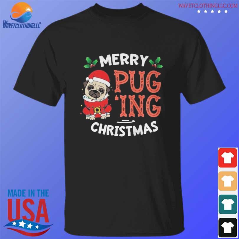 Santa Pug merry Puging 2023 christmas sweater