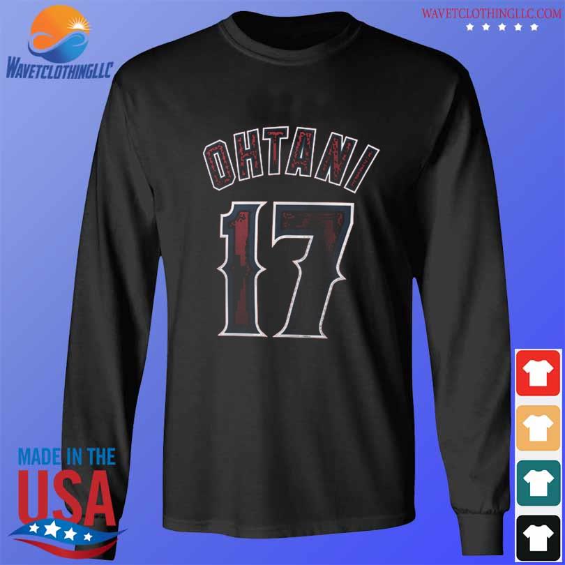 Men's Nike Shohei Ohtani Red Los Angeles Angels Name & Number T-Shirt