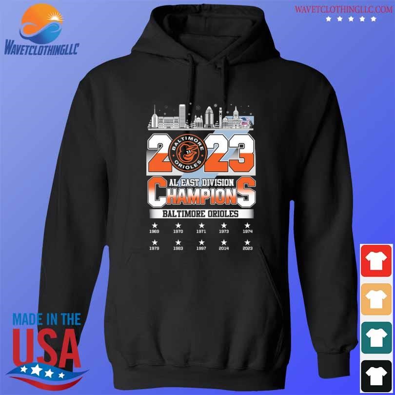 Baltimore Orioles 2023 AL East Division Champions Skyline Shirt