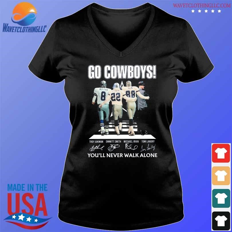 You'll Never Walk Alone Dallas Cowboys Abbey Road Signatures T Shirt,  hoodie, sweater, long sleeve and tank top