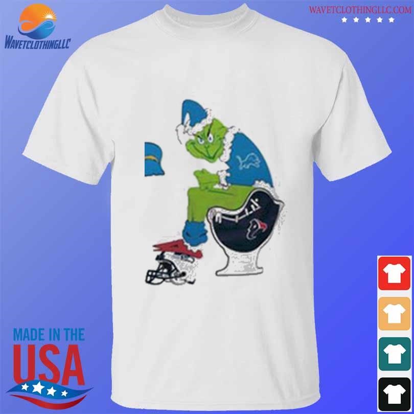 Detroit Lions Grinch Sitting On Minnesota Vikings Toilet And Step On Green  Bay Packers Helmet T Shirts, Hoodies, Sweatshirts & Merch