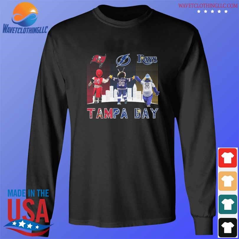 Official Tampa bay buccaneers tampa bay rays tampa bay lightning mascot  2023 shirt, hoodie, sweater, long sleeve and tank top