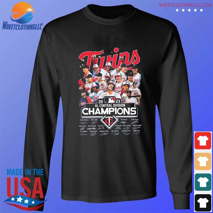 Official Minnesota Twins Baseball Team 2023 AL Central Division Champions  Signatures Shirt, hoodie, sweater, long sleeve and tank top