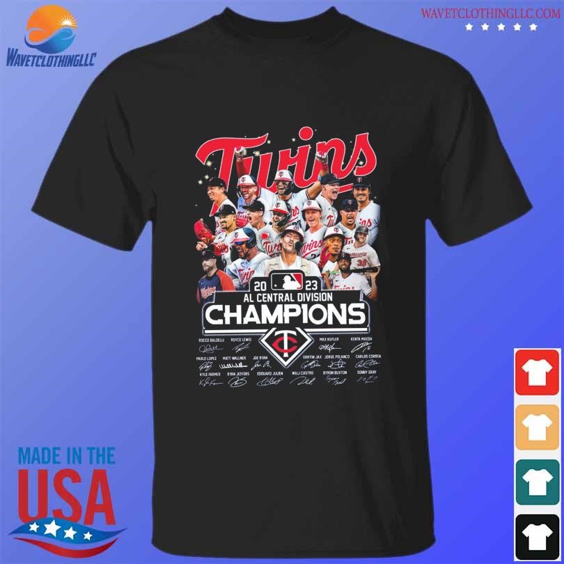 Minnesota Twins Baseball Team 2023 AL Central Division Champions Signatures  Shirt, hoodie, sweater, long sleeve and tank top