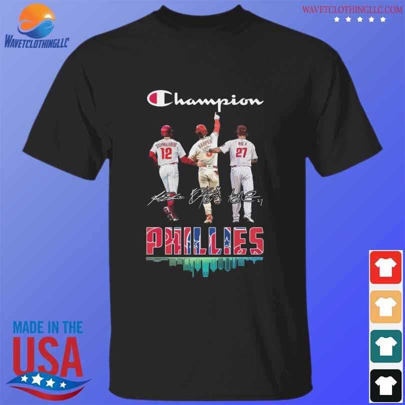 Philadelphia Phillies Skyline Champions Kyle Schwarber Bryce