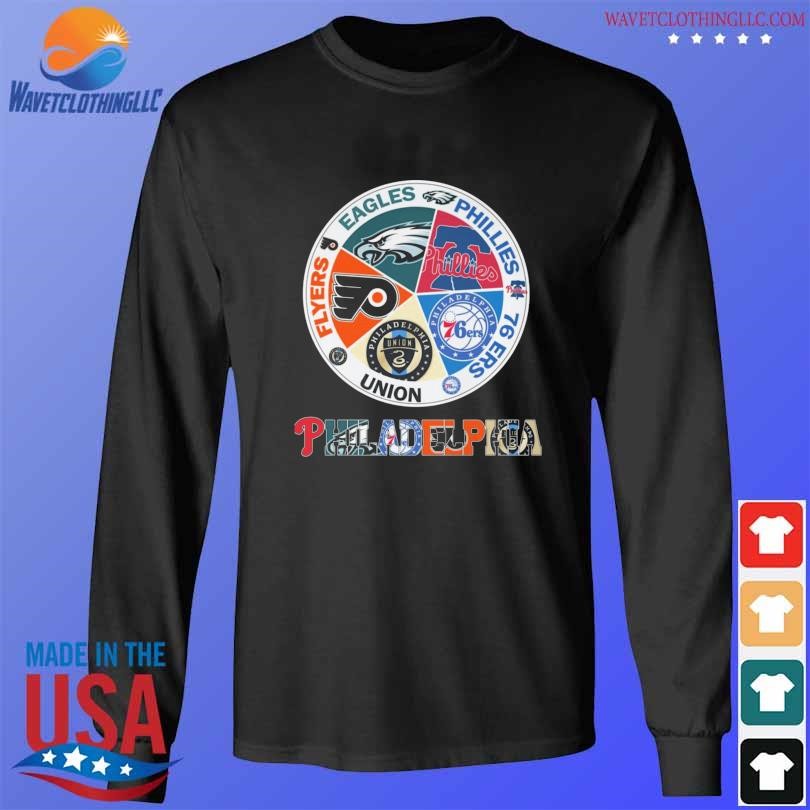 Original Philadelphia Eagles Phillies Flyers And 76ers City Of Champions T- shirt,Sweater, Hoodie, And Long Sleeved, Ladies, Tank Top