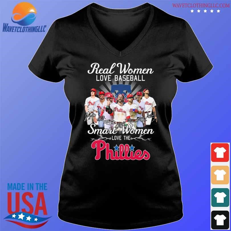 Philadelphia Phillies team real Women love baseball smart Women love the  Phillies signatures shirt, hoodie, sweater, long sleeve and tank top
