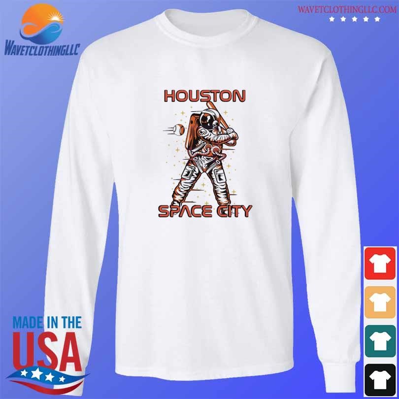 Houston Retro Baseball Long Sleeve T Shirt Tee Houston Baseball