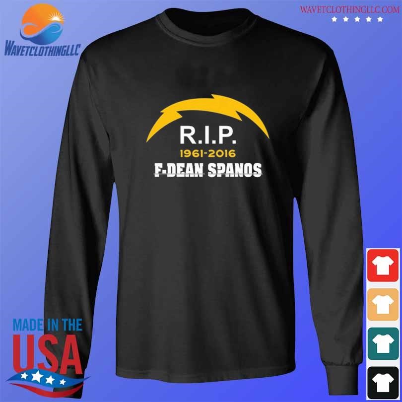 San Diego Chargers Rip 1961-2016 F-Dean Spanos Shirt longsleeve den