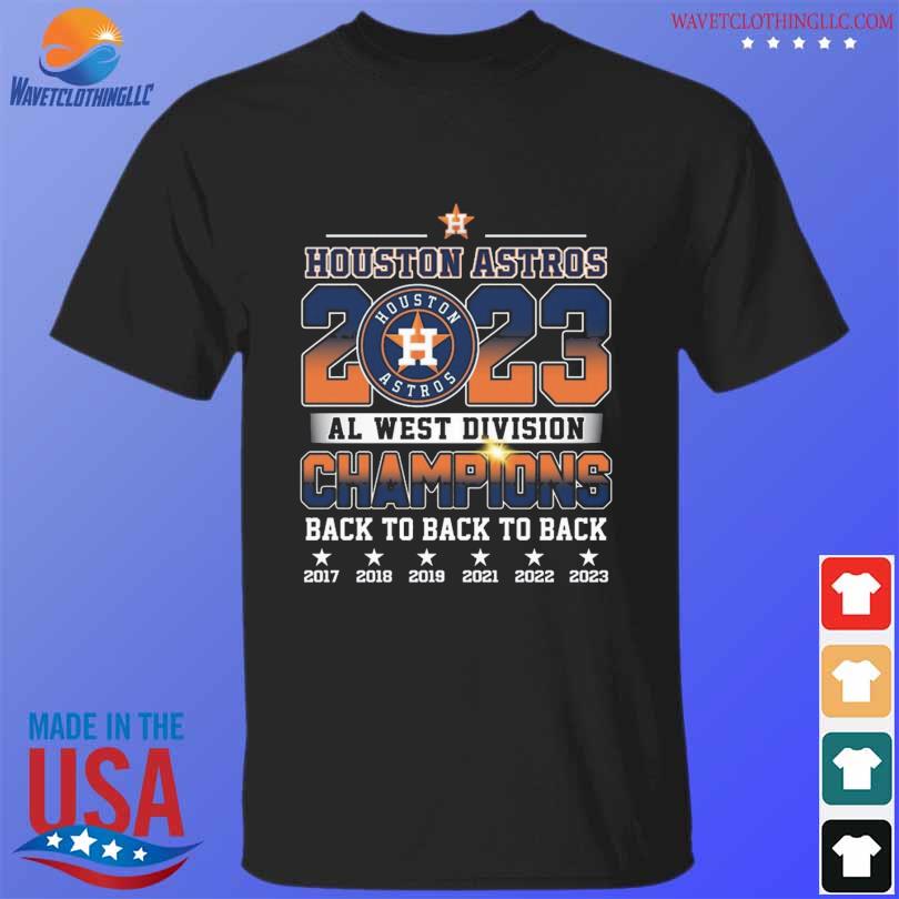 Houston astros al west Division champions back to back to back shirt,  hoodie, sweater, long sleeve and tank top