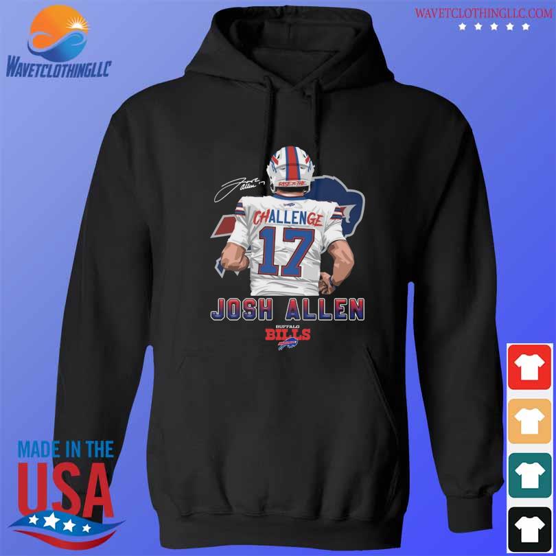 Buffalo Bills Challenge 17 Josh Allen Signature shirt, hoodie, longsleeve,  sweatshirt, v-neck tee