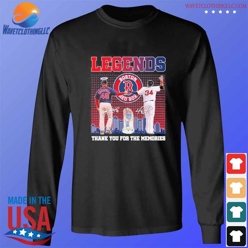 Official Legends Boston Red Sox Thank You For The Memories 2023 T-Shirt,  hoodie, sweater, long sleeve and tank top