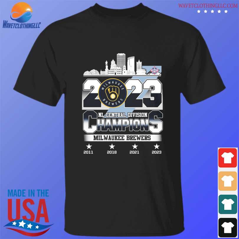 Official 2023 nl central Division champions milwaukee brewers shirt,  hoodie, sweatshirt for men and women